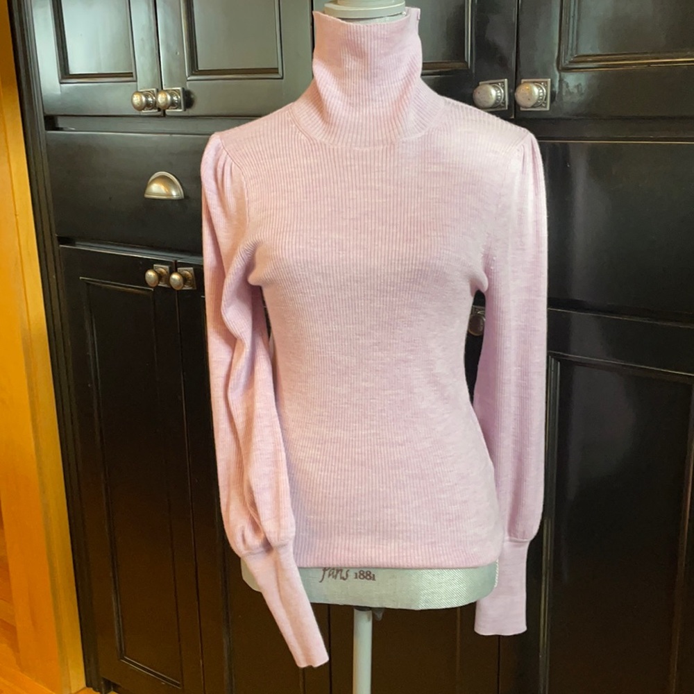 J. Crew balloon sleeve merino wool turtleneck